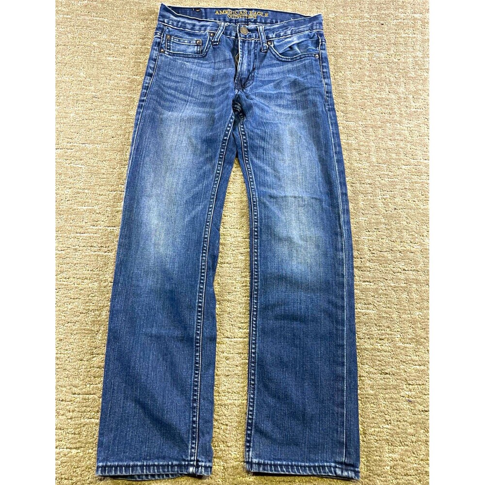 American Eagle Outfitters Men's Slim Straight Blue Medium Wash Denim Jeans 28x30
